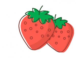 水果简笔画图片教程 草莓的画法分解步骤