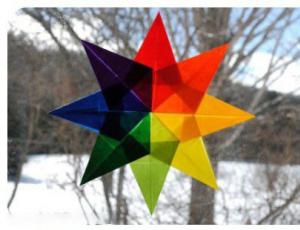 超简单的手工折纸八角星 八角星星折纸