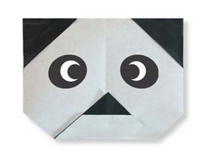 折纸大熊猫的方法图解教程