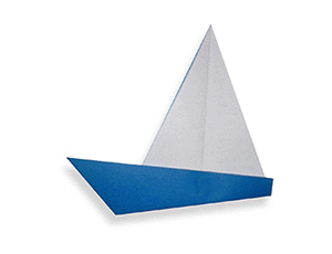 帆船怎么折，折纸图解