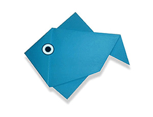 鱼的折纸图解