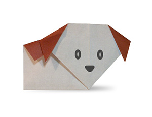小狗折纸图解