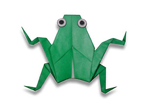 传统青蛙折纸图解