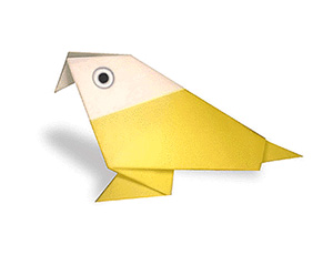 小鸟折纸图解