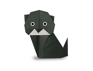 黑猫的折纸图解