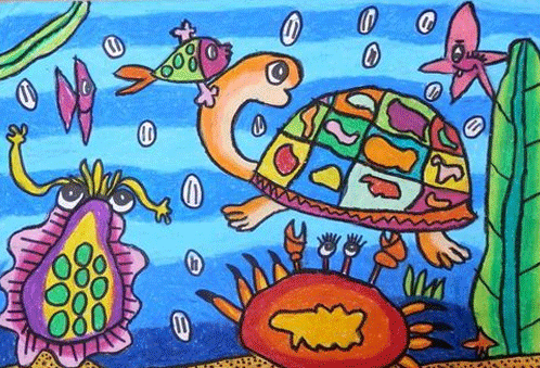 儿童画：海底世界（图片）