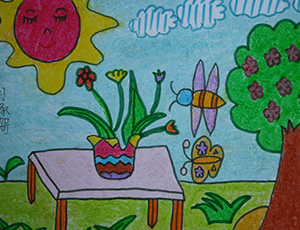 关于夏天的儿童画：夏日炎炎（图片）