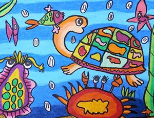 儿童画：海底世界