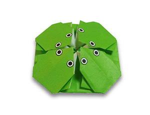 四只小青蛙折纸