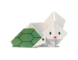 龟和兔的折纸图解