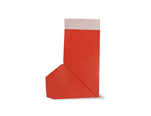 圣诞靴子折纸方法