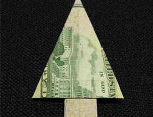用钞票折叠圣诞树 钞票折纸方法