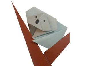 可爱的考拉折纸方法 动物折纸教程