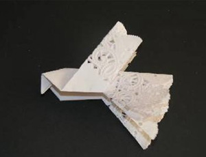 圣诞鸽子的折法 餐巾纸折纸教程