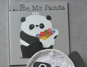 儿童纸盘动物手工 熊猫制作
