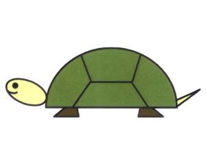 乌龟简笔画的画法步骤教程
