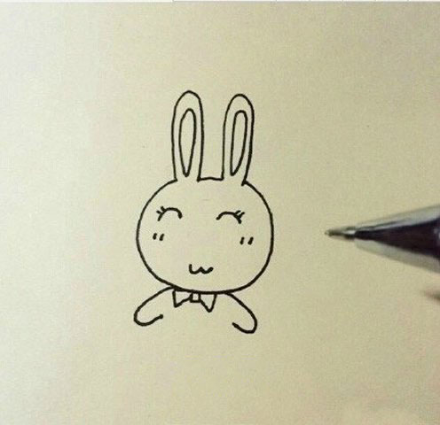 简笔画超可爱的卡通小兔子