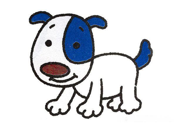 可爱小狗的简笔画画法步骤