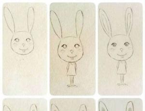 简笔画卡通兔子的画法图片