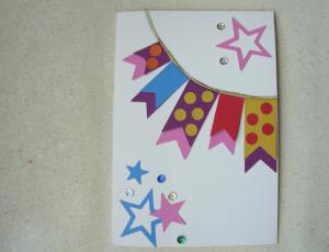 教你用彩纸制作漂亮的儿童手工DIY贺卡详细图解