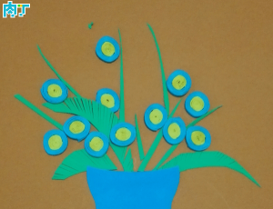 教你用彩色海绵纸制作精美的小花详细步骤图解
