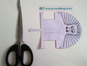 幼儿简单有趣的DIY小制作 狮子立体折纸的步骤