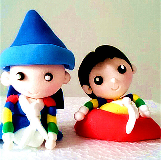 韩国版的拜年小萌娃粘土人偶做法