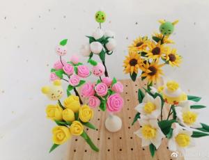 粘土做的可爱小花朵制作教程分享