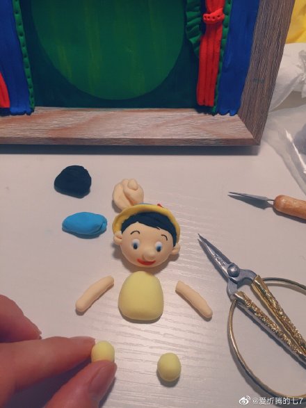 匹诺曹粘土小人偶简单制作过程