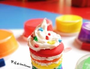 粘土彩虹夹层蛋糕制作方法