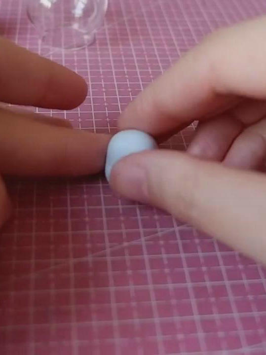 粘土水晶球摆件的制作教程