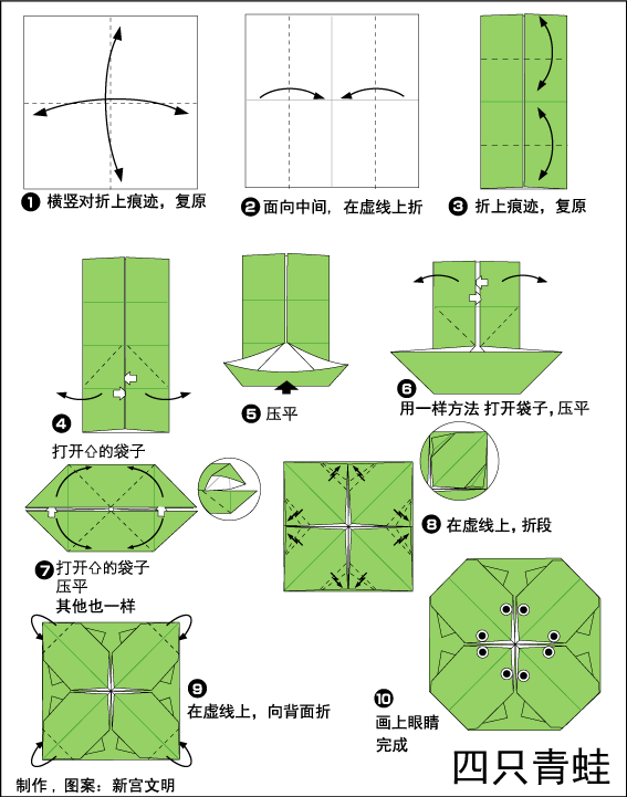 纸青蛙怎么折很简单图片